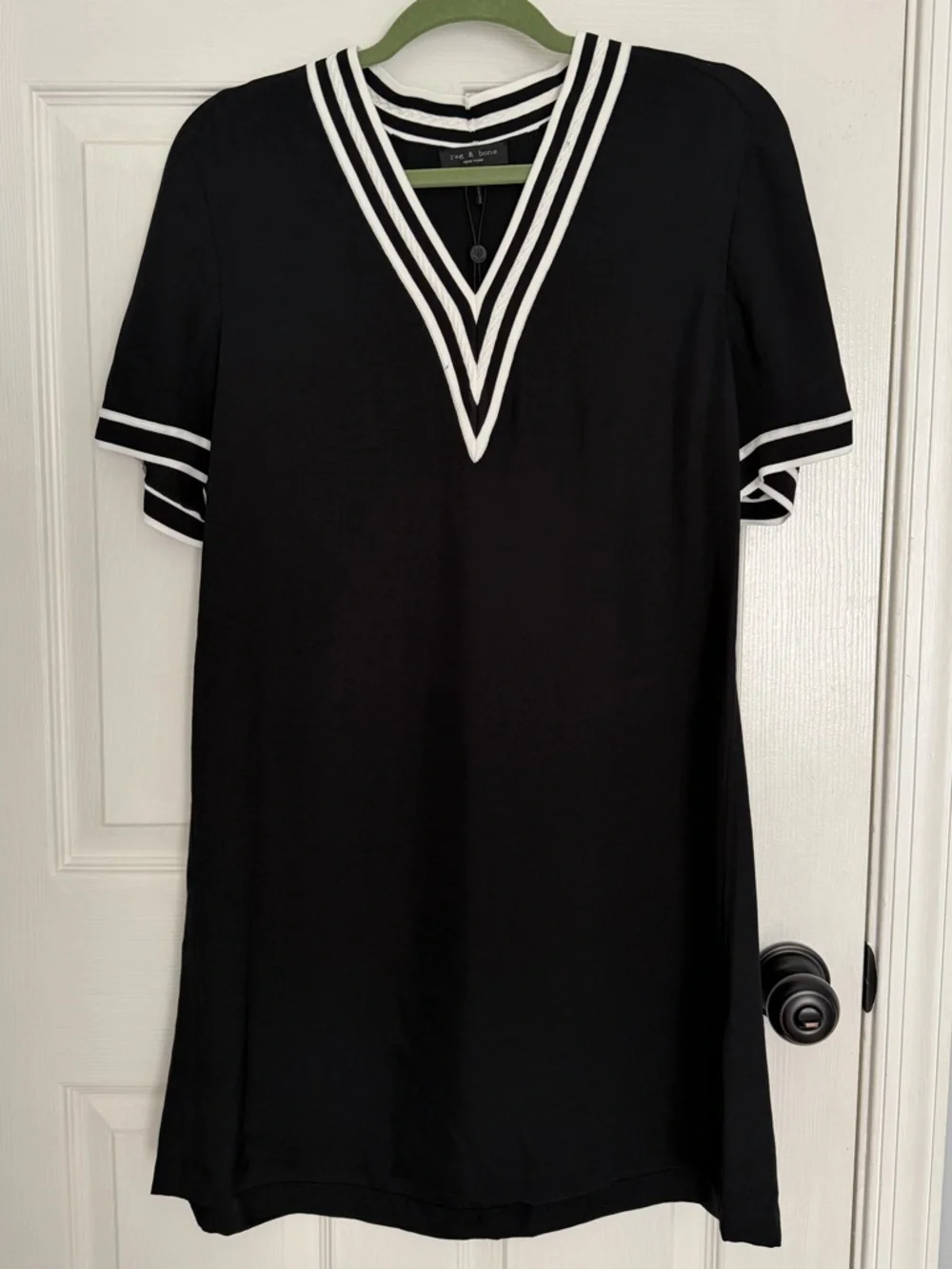 rag & bone Althea Stripe Trim Minidress - Picture 1 of 6